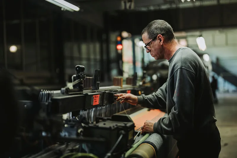 Ibex USA Made Wool Blanket in Sunset-2