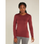 Icebreaker Women's Merino 200 Oasis Long Sleeve Thermal Top in Port