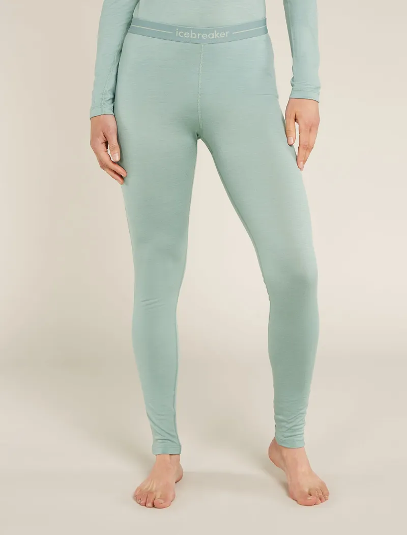 Icebreaker Women's Merino 200 Oasis Thermal Leggings in Moss