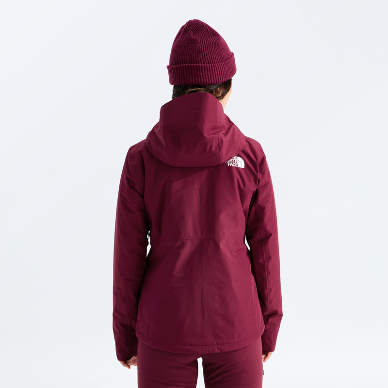 The North Face Women's Descendit Jacket in Burgundy Crush-1