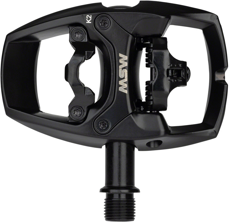MSW Flip I Single Side Clipless Pedal Aluminum 9/16 Intense Black-2