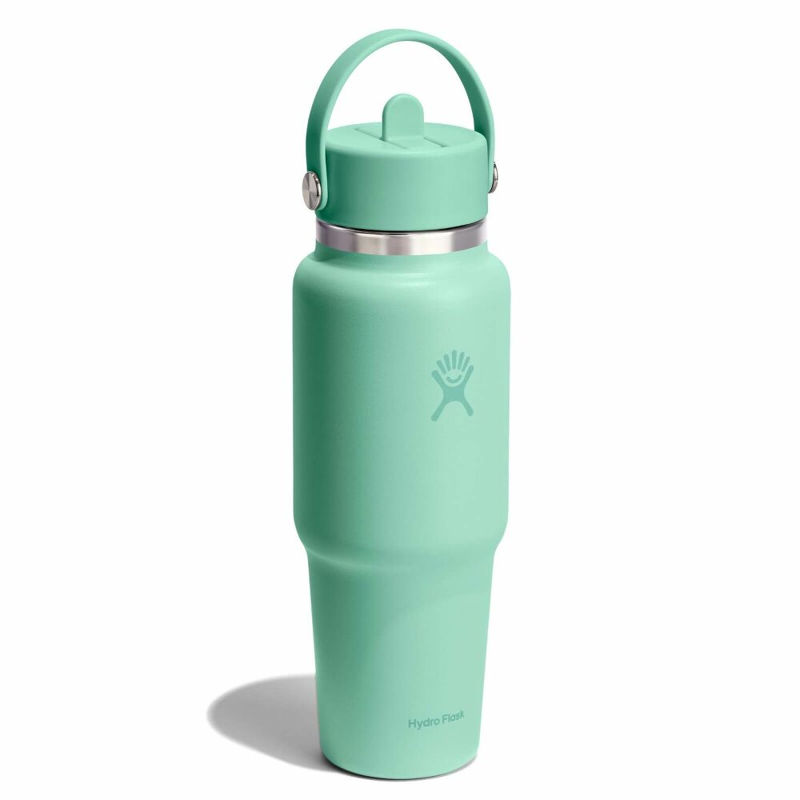 Hydro Flask 32 oz Travel Bottle with Flex Straw Cap in Mermaid Green-1