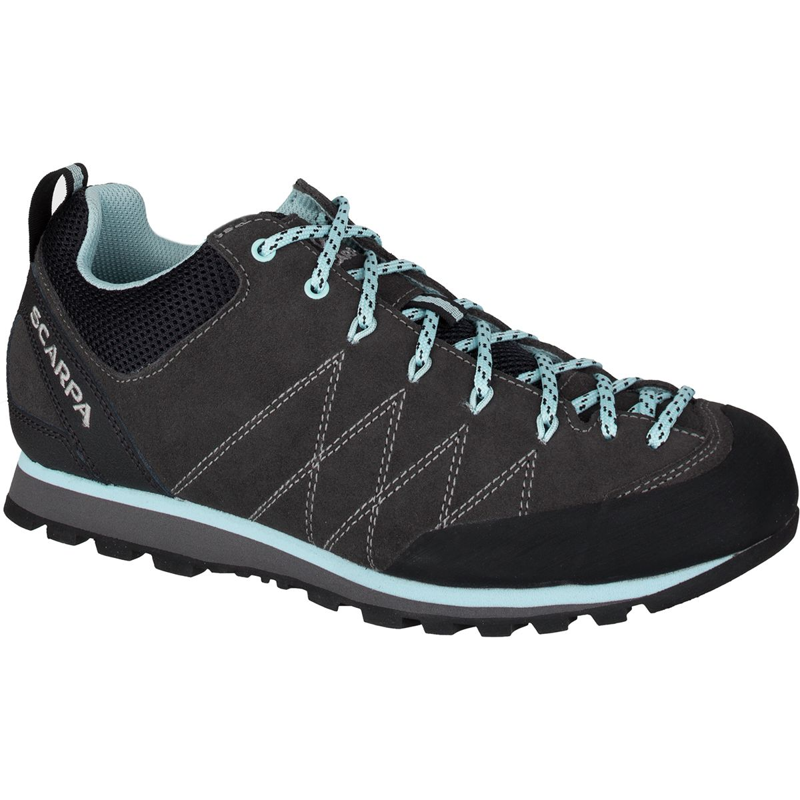 Scarpa Women's Crux Approach Shoe in Shark/Blue Radiance-1
