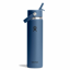 Hydro Flask 24 oz Wide Mouth with Flex Straw Cap in Harbor Blue