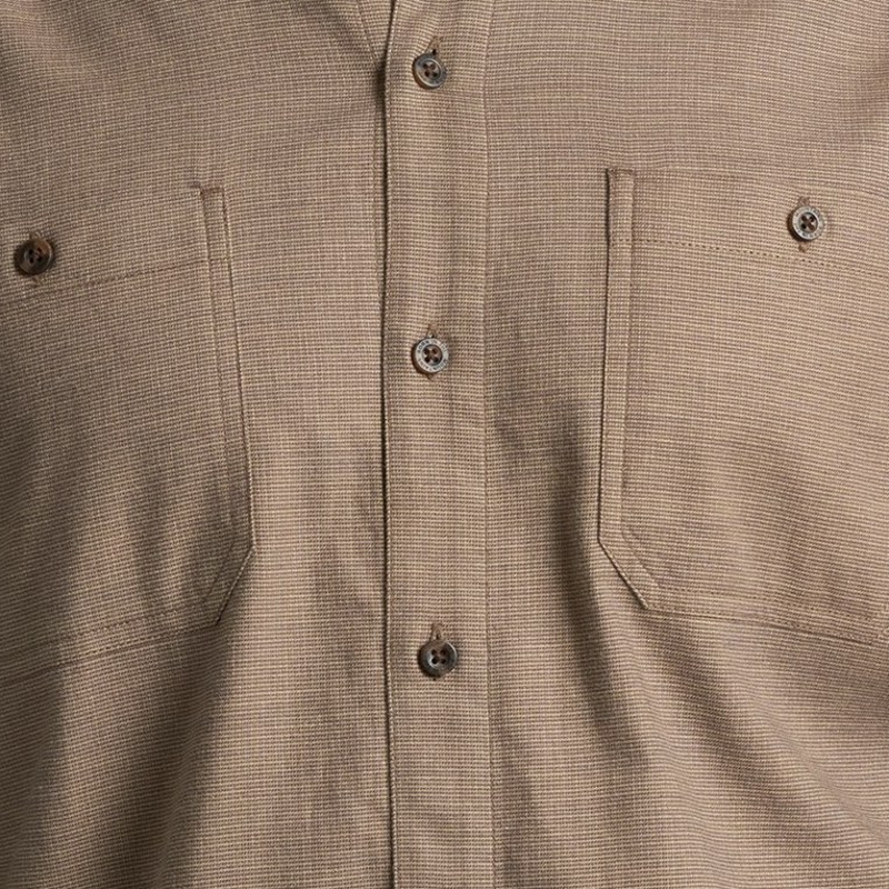 Kuhl Revolvr Flannel Long Sleeve in Desert Taupe-3
