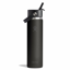 Hydro Flask 24 oz Wide Mouth with Flex Straw Cap in Tonal Black