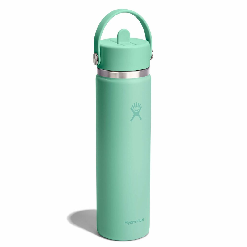 Hydro Flask 24 oz Wide Mouth with Flex Straw Cap in Mermaid Green-1