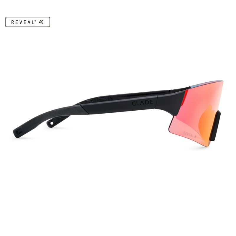 Glade Dash S Matte Black/Reveal 4K Terra Photochromic Red Lens-3