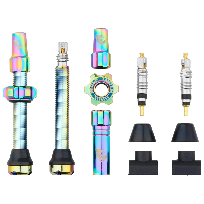 Wolf Tooth Tubeless Presta Valve Stem Kit in Oil Slick