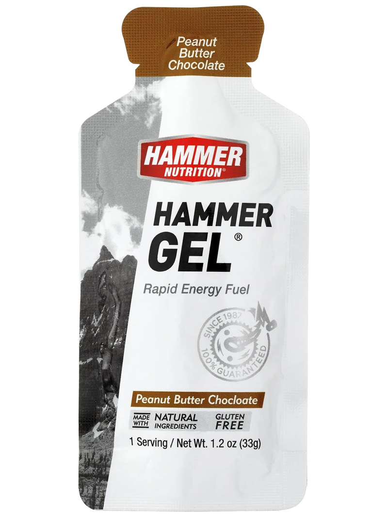 Hammer Nutrition Gel Single Pouch in Peanut Butter Chocolate