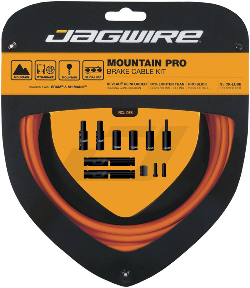 Jagwire Pro Brake Cable Kit Mountain SRAM/Shimano Orange-1
