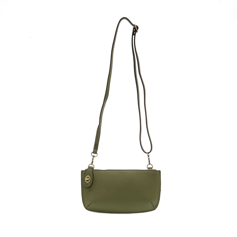Joy Accessories Mini Crossbody Wristlet Clutch in Olive Grove-1