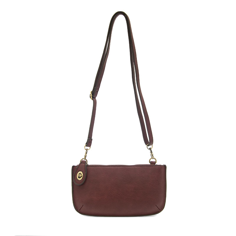 Joy Accessories Mini Crossbody Wristlet Clutch in Red Violet-1