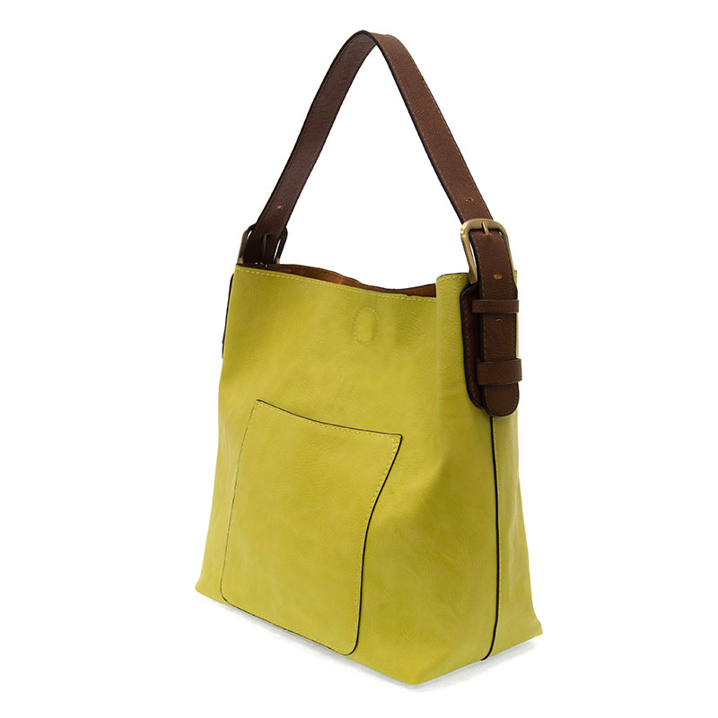 Joy Accessories Women's Classic Hobo Handbag in Citrus-1