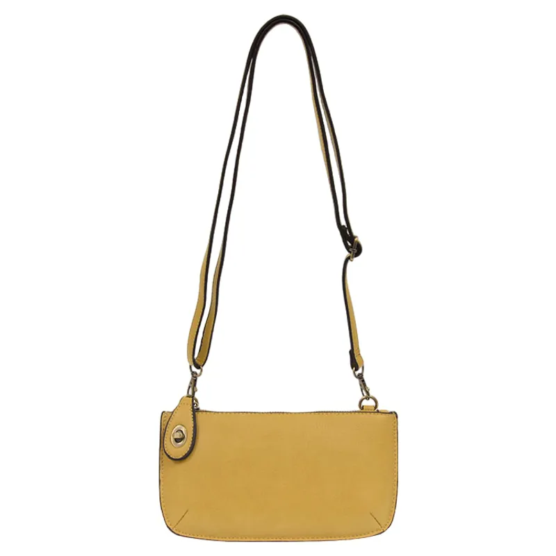 Joy Accessories Mini Crossbody Wristlet Clutch in Butter-1