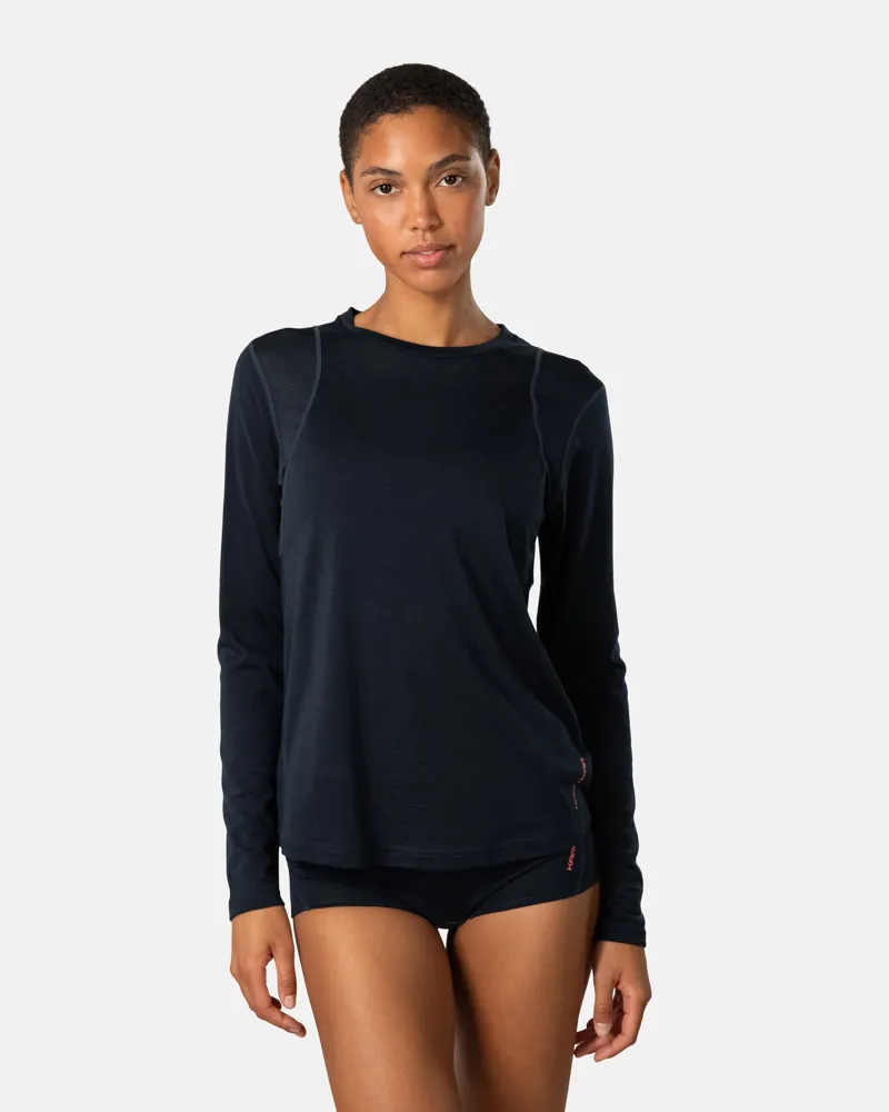 Kari Traa Women's Embla Wool Long Sleeve in Dark Navy Blue