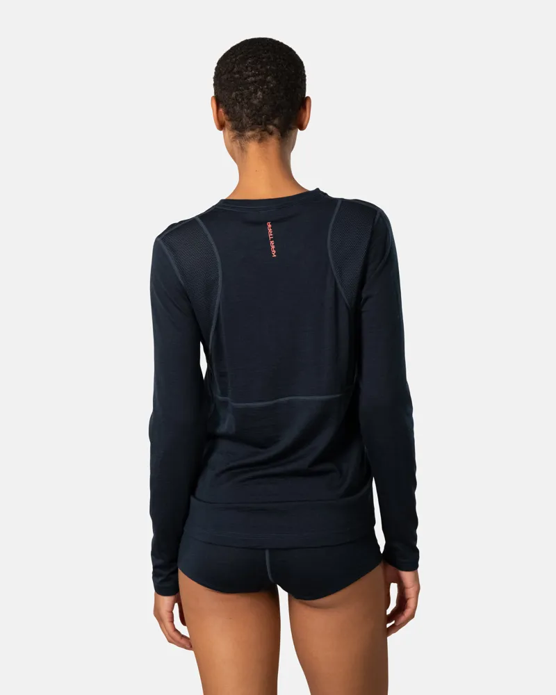 Kari Traa Women's Embla Wool Long Sleeve in Dark Navy Blue-1