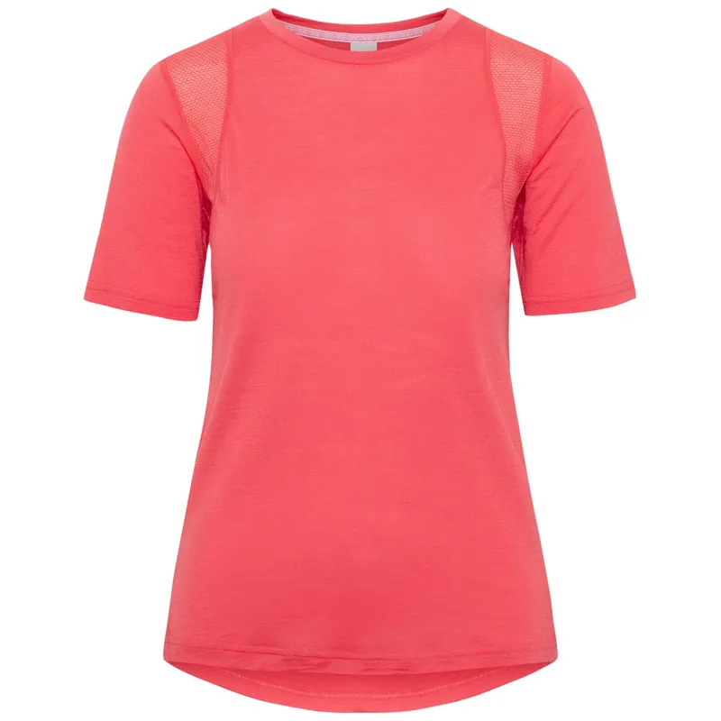 Kari Traa Women's Embla Wool Tee in Candy Coral