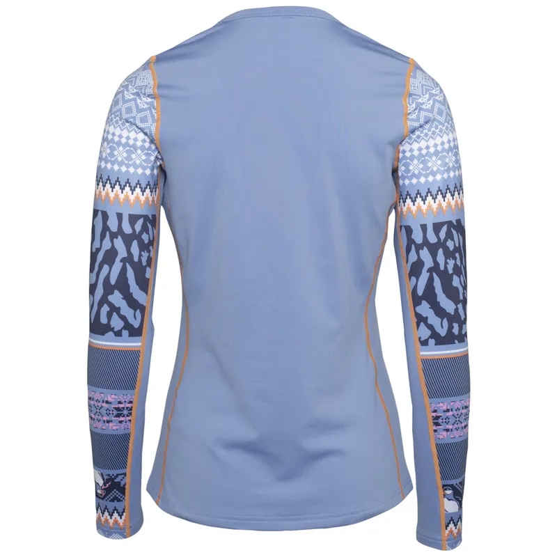Kari Traa Women's Lilja Long Sleeve in Pastel Light Blue-1