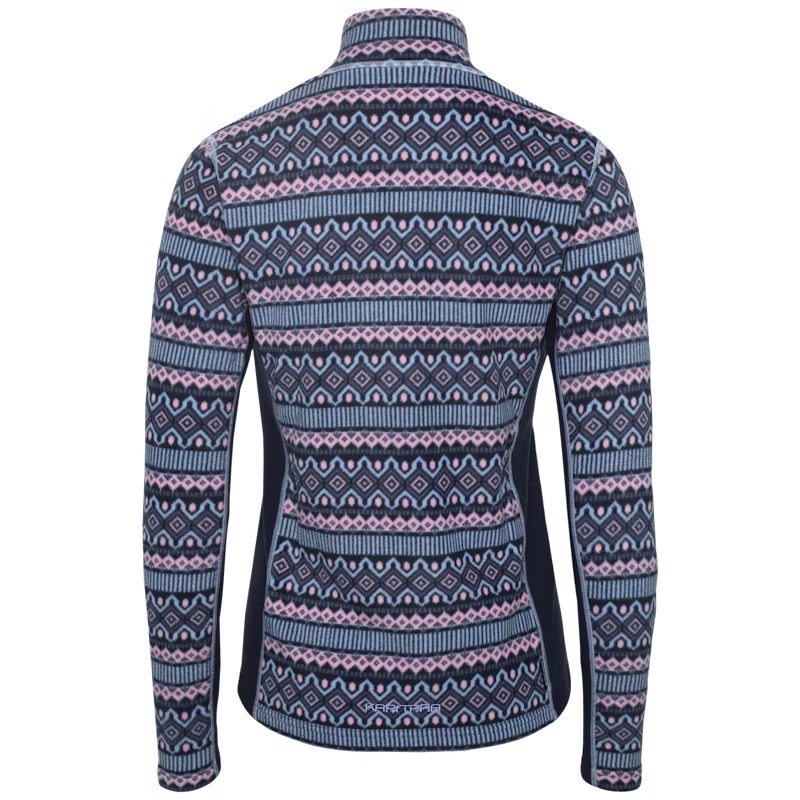 Kari Traa Women's Olga Full Zip Fleece Top in Dark Navy Blue-1