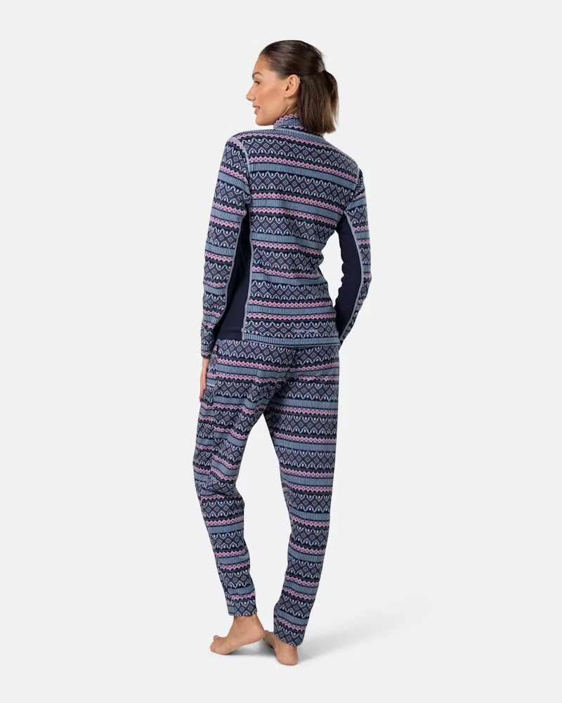 Kari Traa Women's Olga Full Zip Fleece Top in Dark Navy Blue-5