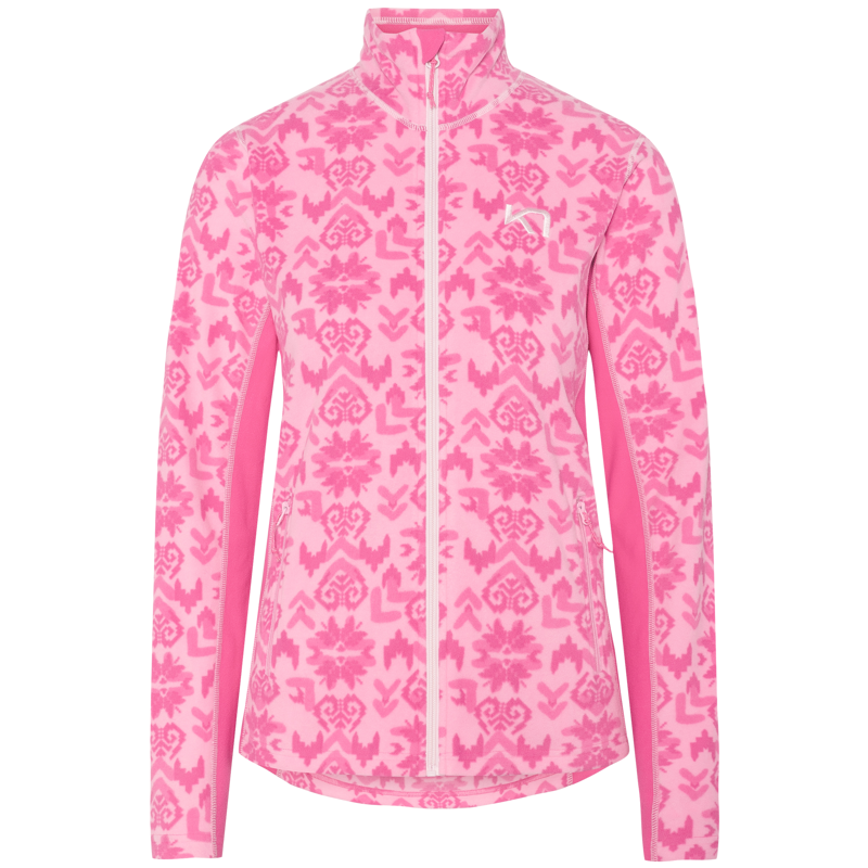 Kari Traa Women's Olga Full Zip Fleece Top in Sweet Pink