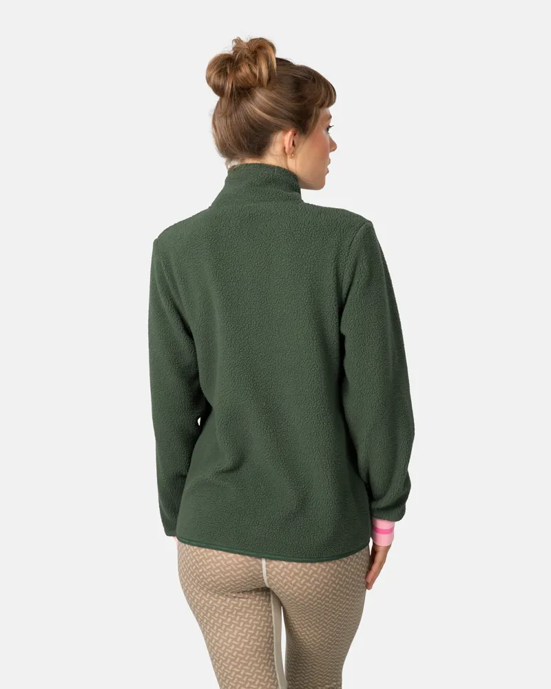 Kari Traa Women's Rothe Midlayer Full Zip Fleece in Thyme-2