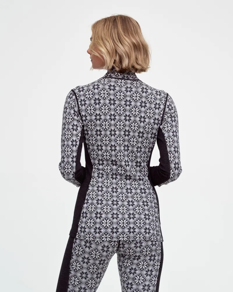 Kari Traa Women's Rose Half Zip Baselayer Top in Black-1