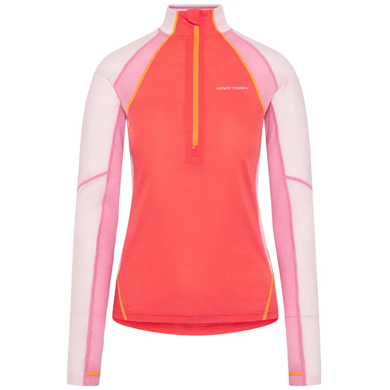 Kari Traa Women's Alma Half Zip in Candy Coral