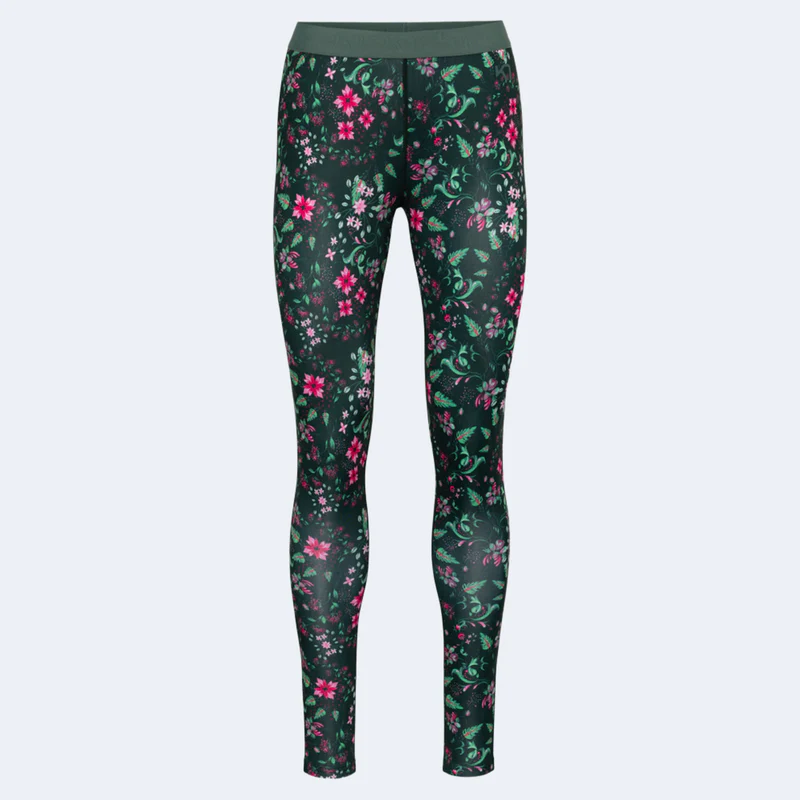 Kari Traa Women's Fryd Baselayer Pant in Dark Green