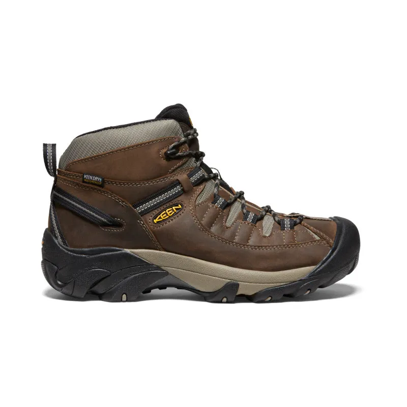 Keen Targhee II Mid Waterproof Hiking Boot Wide in Shitake/Brindle