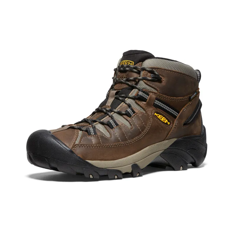 Keen Targhee II Mid Waterproof Hiking Boot Wide in Shitake/Brindle-1