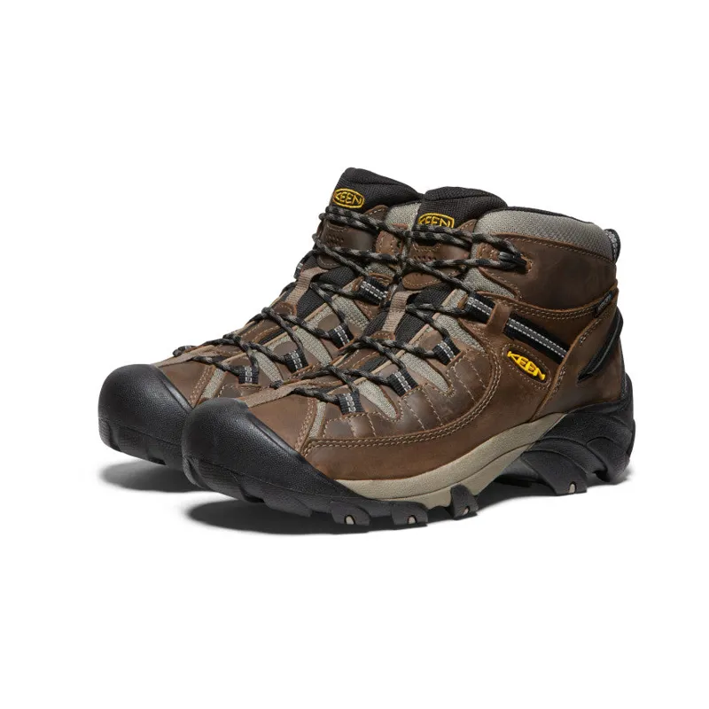 Keen Targhee II Mid Waterproof Hiking Boot Wide in Shitake/Brindle-2