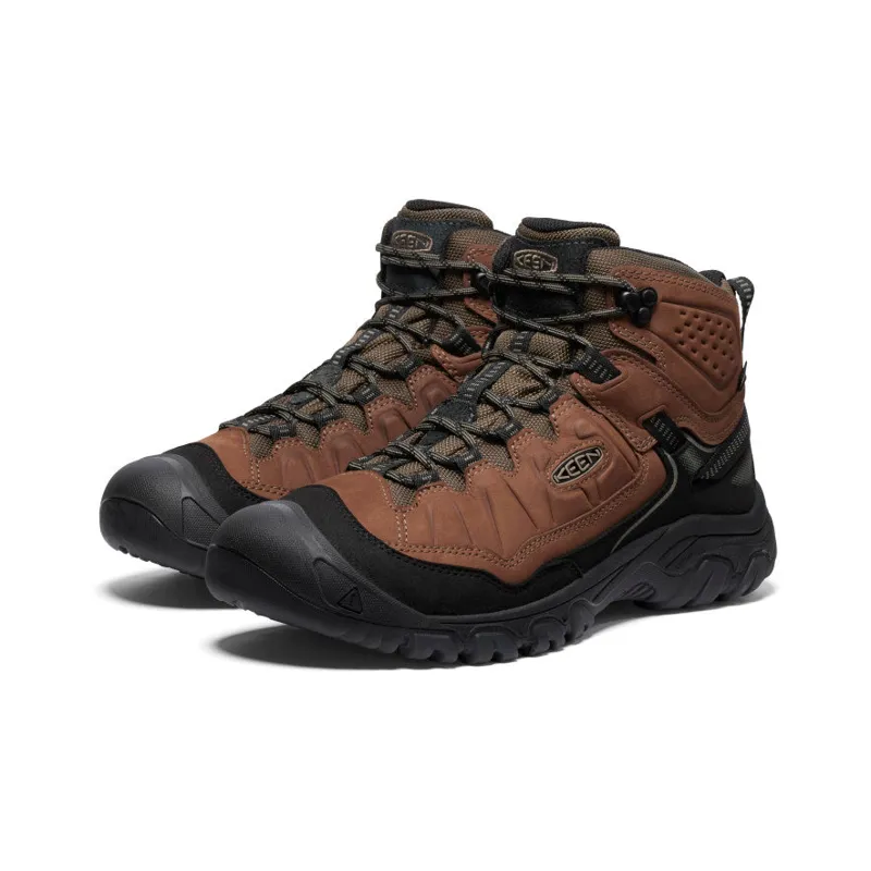 Keen Targhee IV Mid Waterproof Hiking Boot Wide in Bison/Black-1