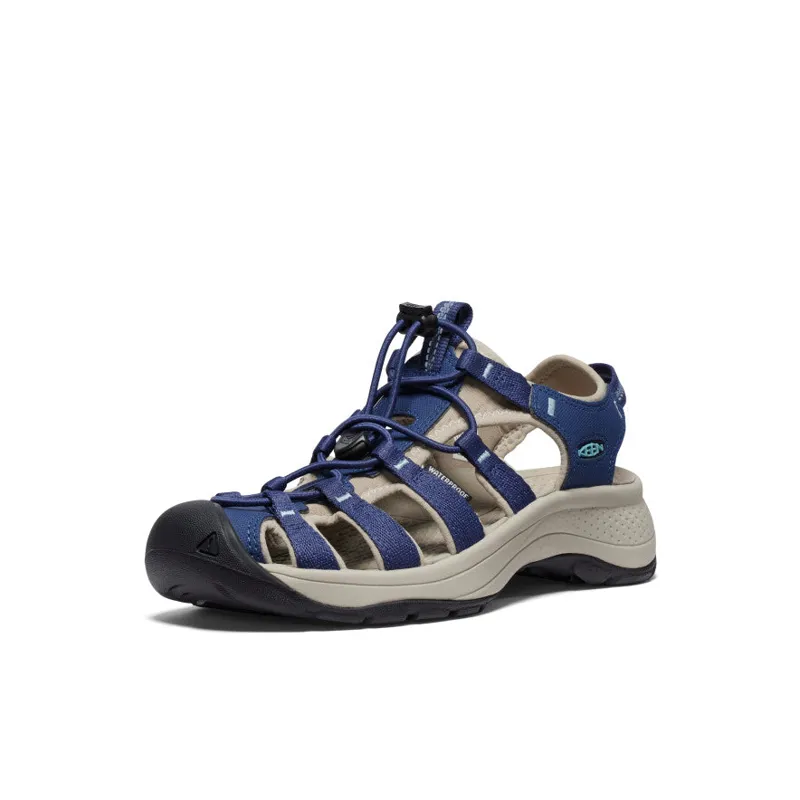 Keen Women's Astoria West Sandal in Naval Academy/Reef Waters-2