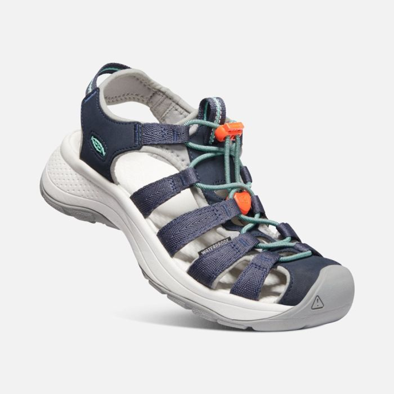 Keen Women's Astoria West Sandal in Navy/Beveled Glass