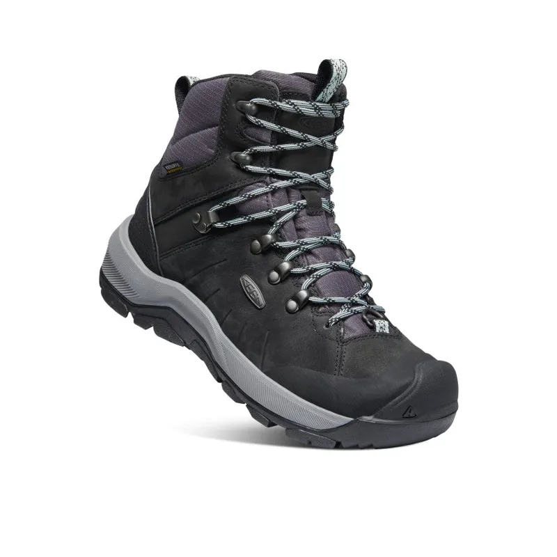 Keen Women's Revel IV Mid Polar Waterproof Boot in Black/Harbor Gray-2