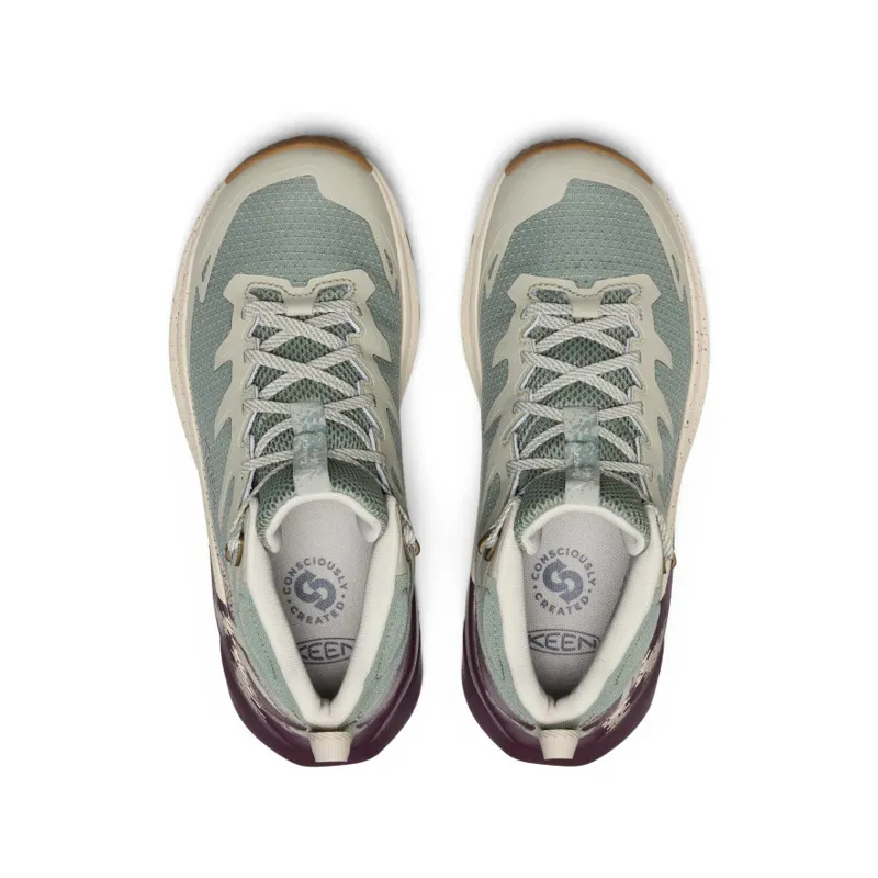 Keen Women's Targhee Apex Mid WP Hiking Boot in Lily Pad/Fig-3