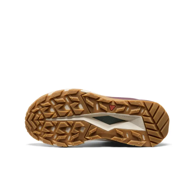 Keen Women's Targhee Apex Mid WP Hiking Boot in Lily Pad/Fig-5