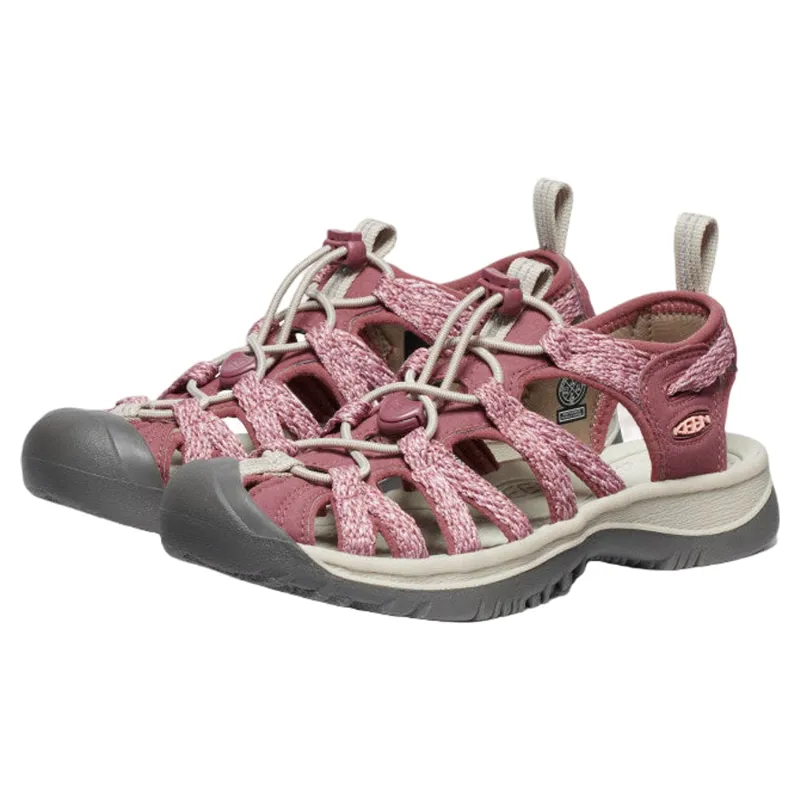 Keen Women's Whisper Sandals in Rose Brown/Peach Parfait-1