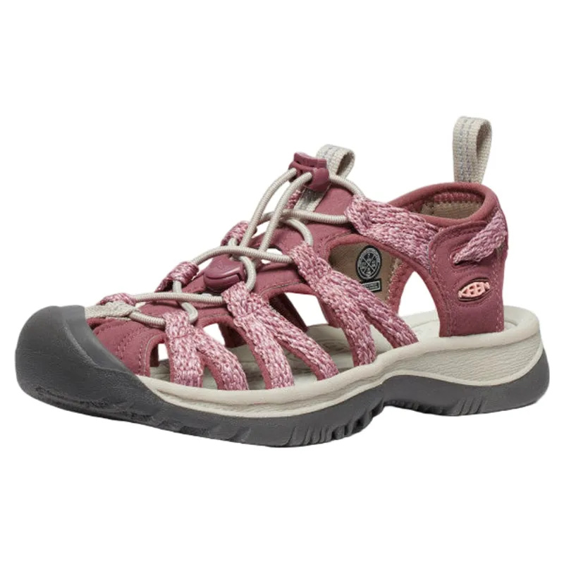Keen Women's Whisper Sandals in Rose Brown/Peach Parfait-2