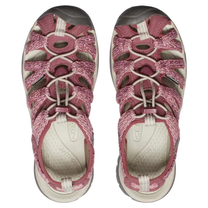 Keen Women's Whisper Sandals in Rose Brown/Peach Parfait-3
