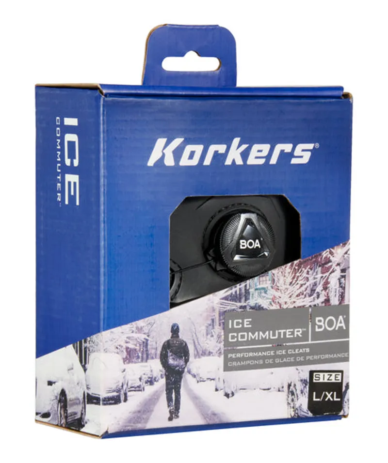 Korkers Ice Commuter Cleats in Black/Green-8