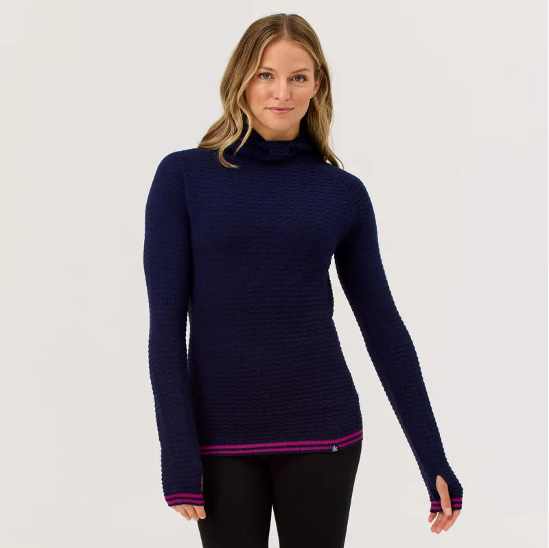 Krimson Klover Paulina 100% Merino Hoodie in Navy