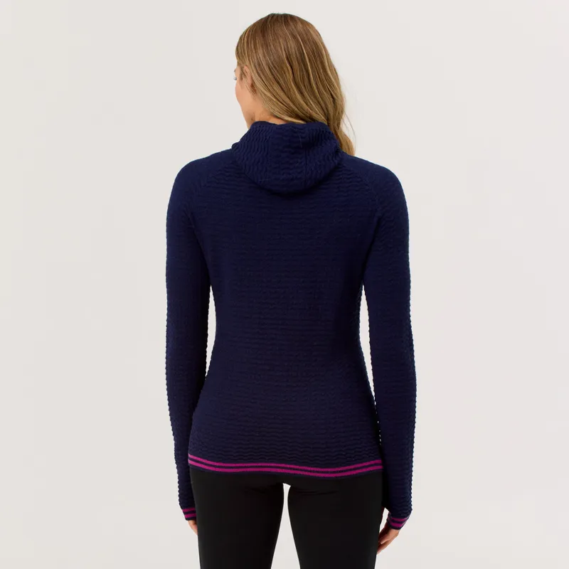 Krimson Klover Paulina 100% Merino Hoodie in Navy-2