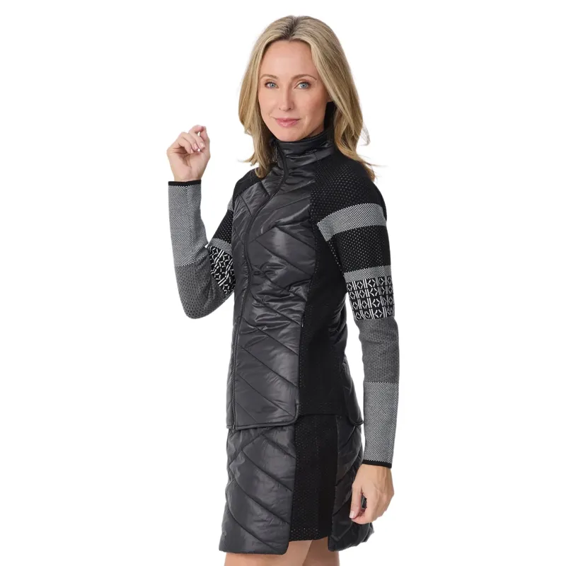 Krimson Klover Switchback Jacket in Black Pointelle-2