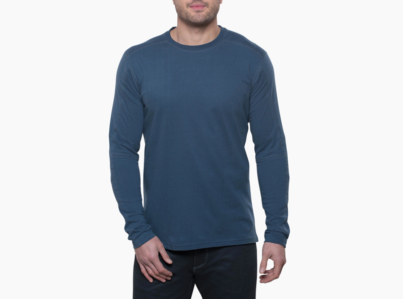Kuhl Bravado Long Sleeve Crew in Pirate Blue