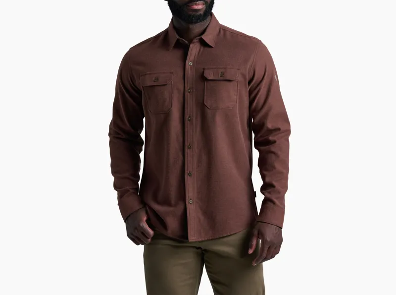 Kuhl Descendr Flannel Long Sleeve in Rustic Brick
