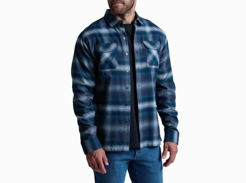 Kuhl Dillingr Flannel Long Sleeve in Blue Ridge