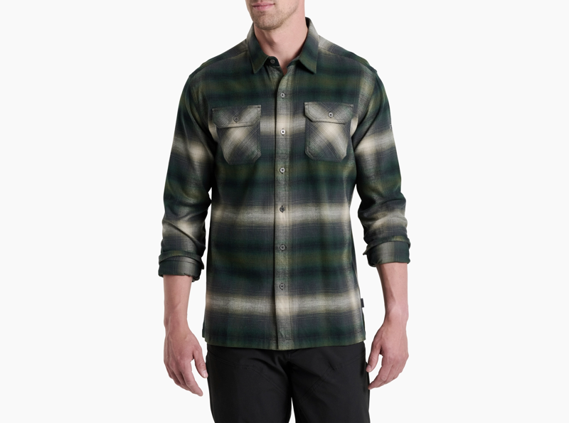 Kuhl Dillingr Flannel Long Sleeve in Dark Forest